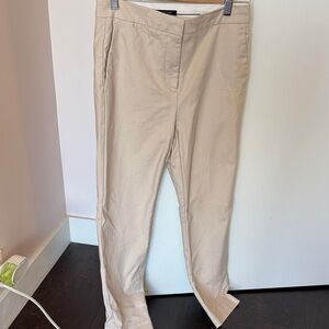 Ann Taylor Petite Beige Slim Fit Trousers
